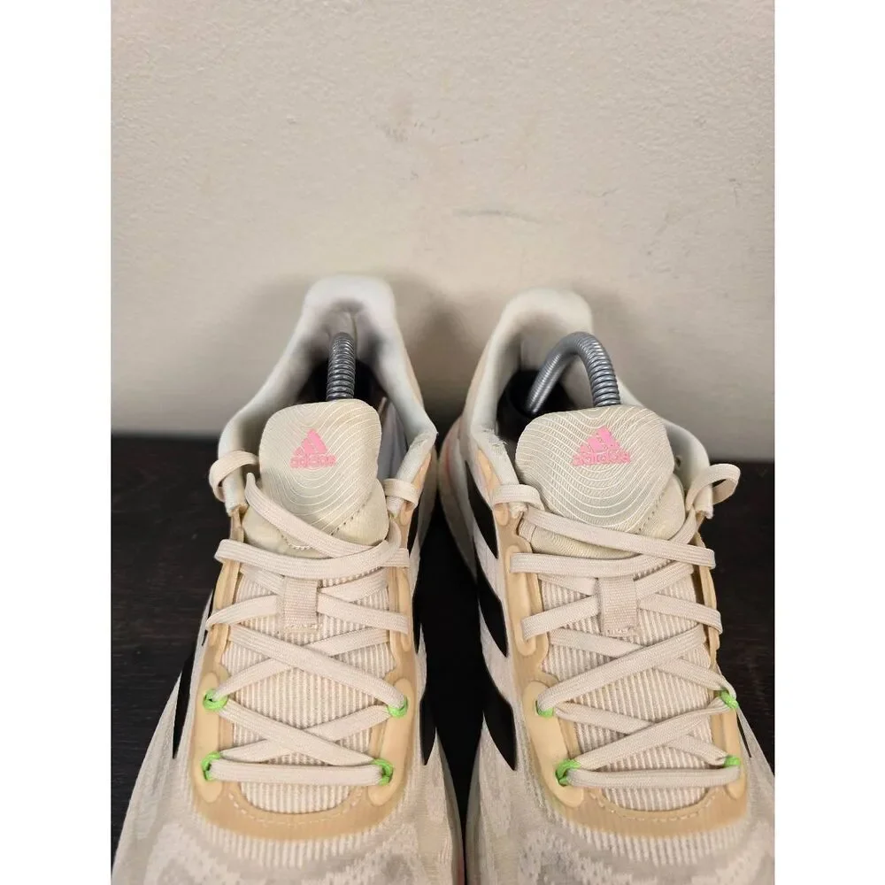 Adidas Supernova+ Womens Running Shoe Size 10.5 GY8313 Training Beige/Black/Pink